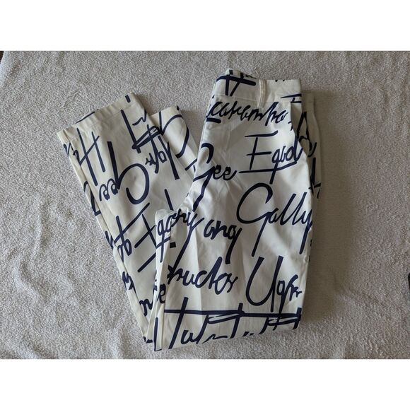 NWT Ovi graffiti party dressy ankle pants Sz M - Picture 9 of 11